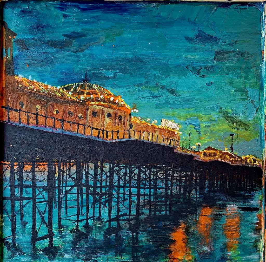 Pier Reflection at Dusk