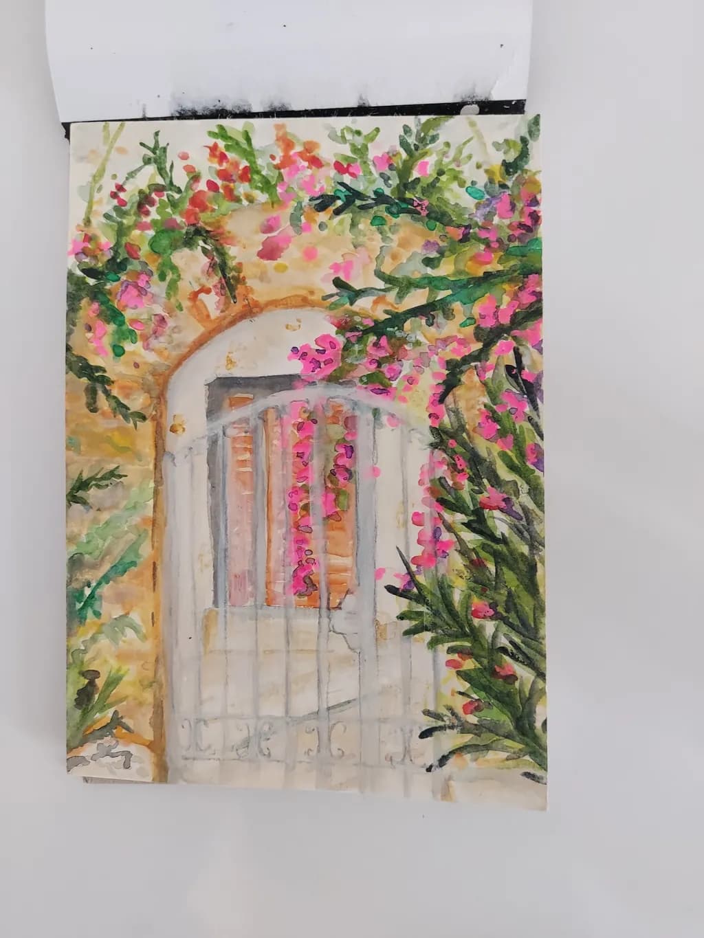 Garden Gate with Flowers