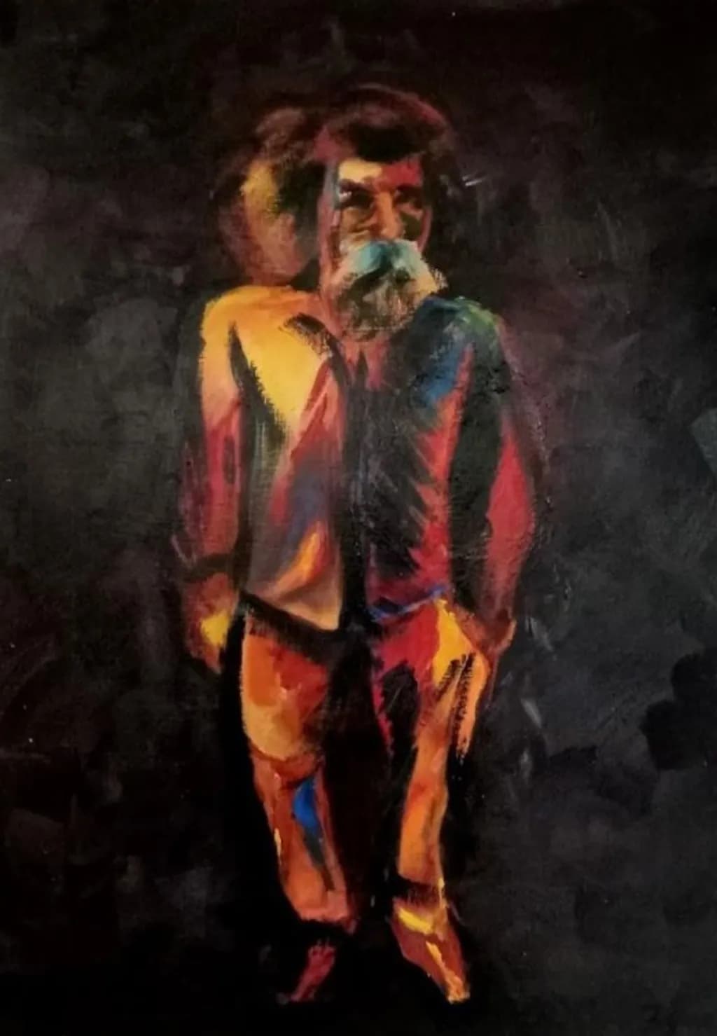 Colorful Dark Portrait