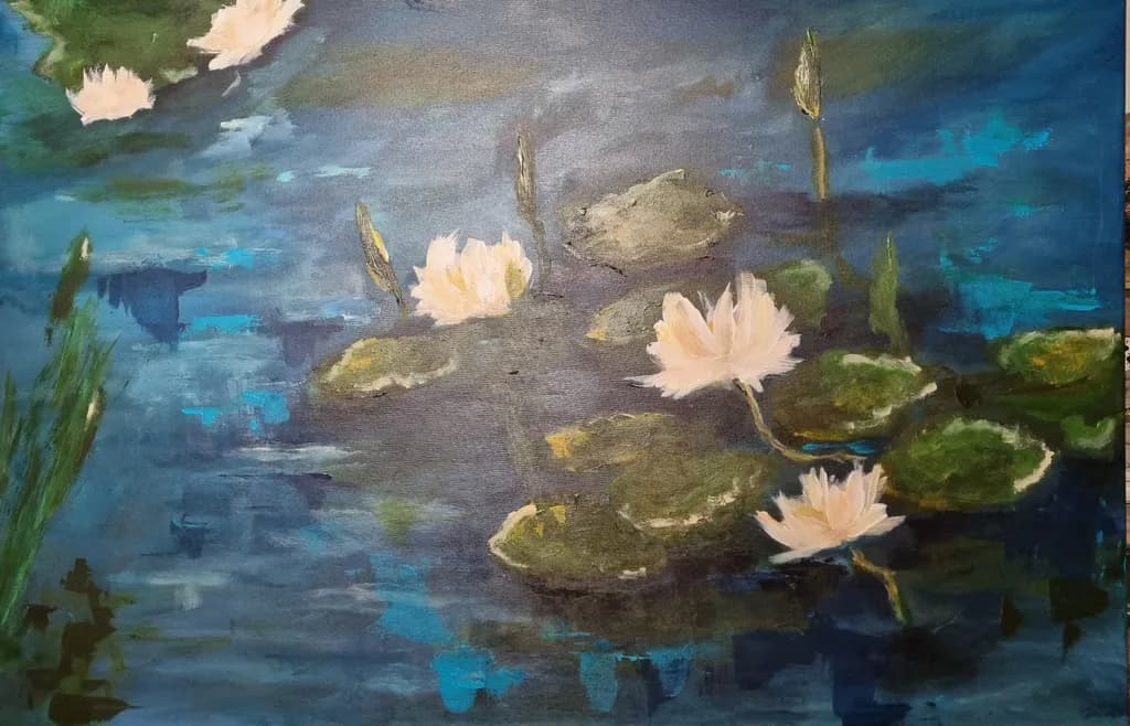 Water Lily Reflection