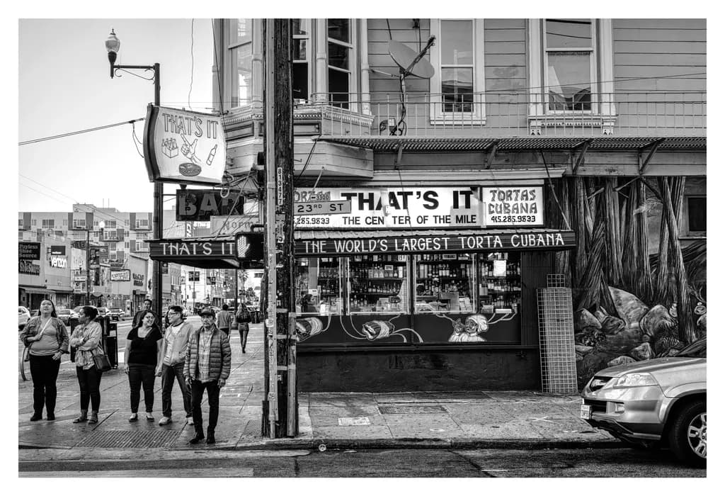 That's It, The Center of the Mile - Mission District San Francisco