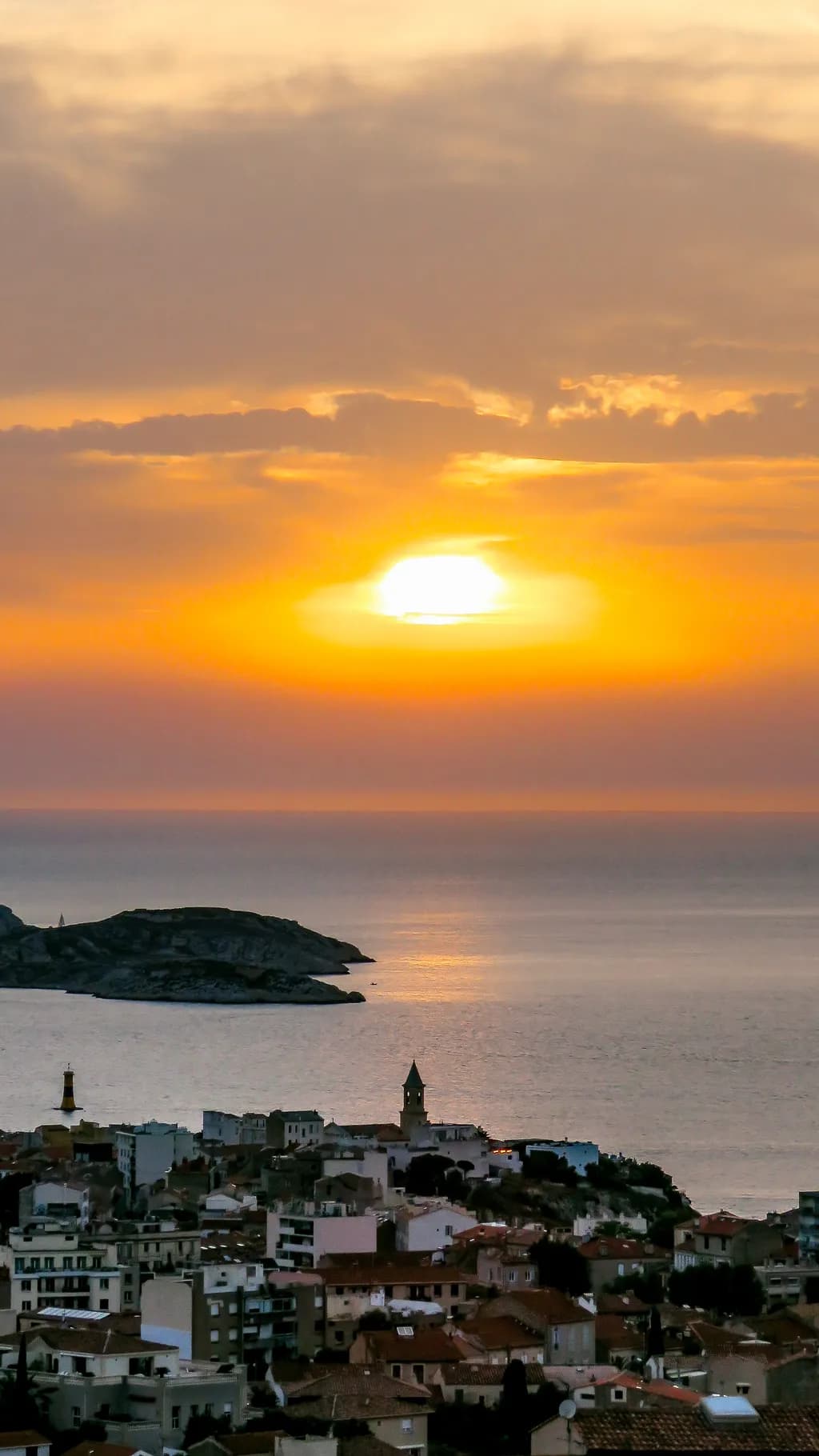 Golden Harbor Sunset
