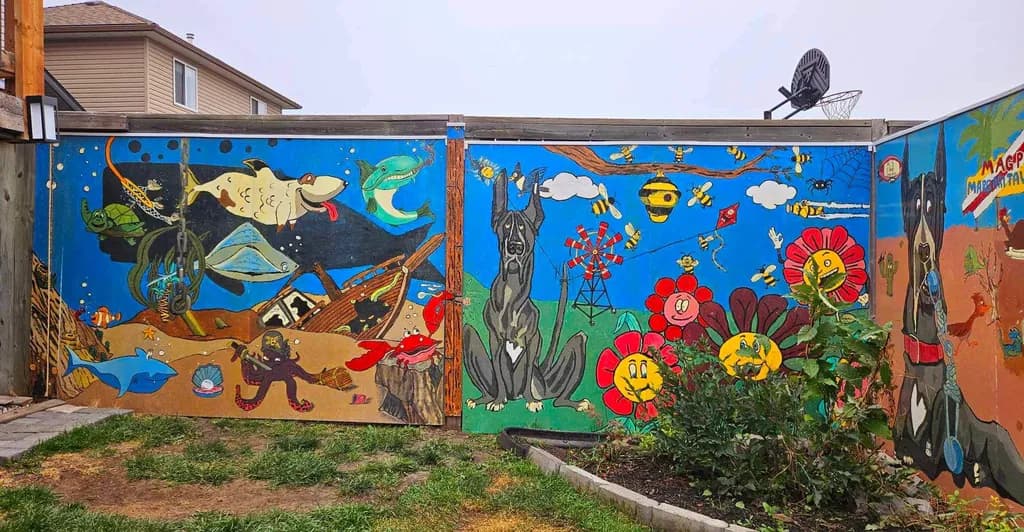 Maggie’s Backyard Mural Pt. 1