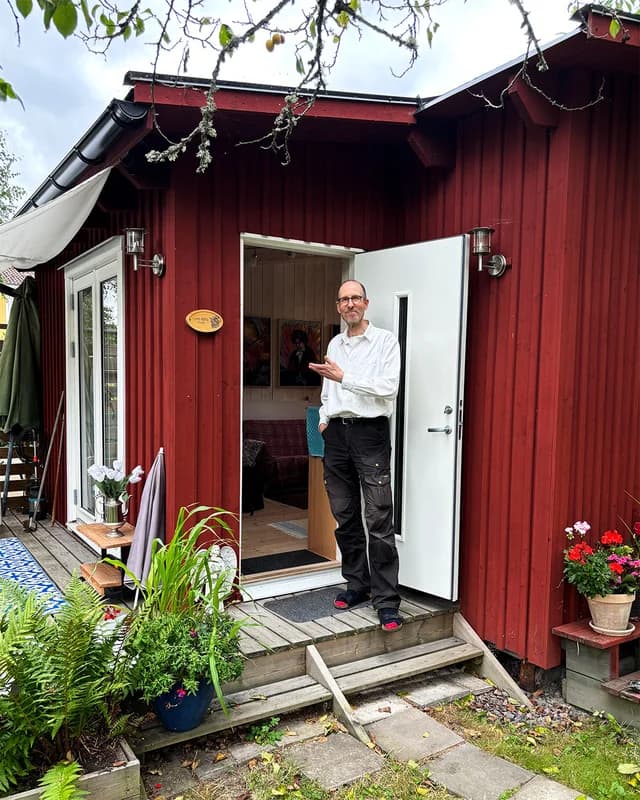 My Garden Studio in Gnesta, Sweden; hand built 2017-2019.