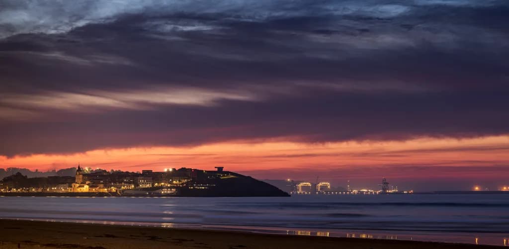 Dusk Over the Coastline