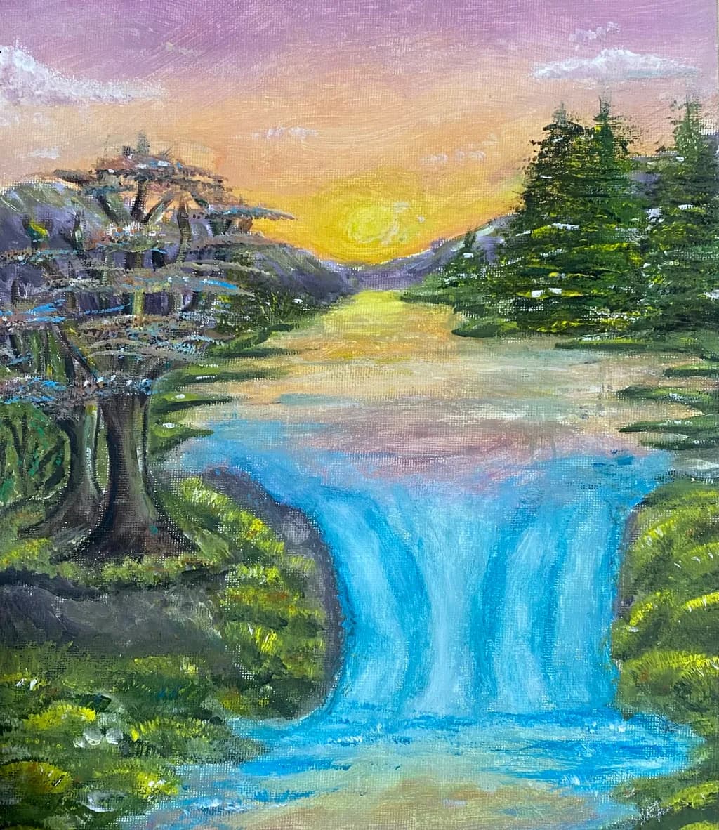 Sunset Cascade