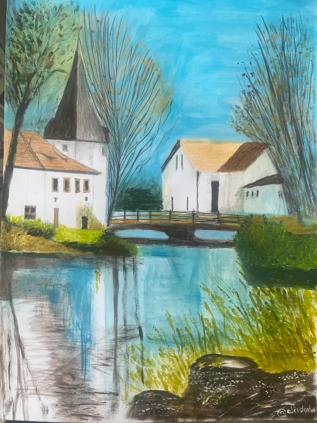 Riverside Village Reflections