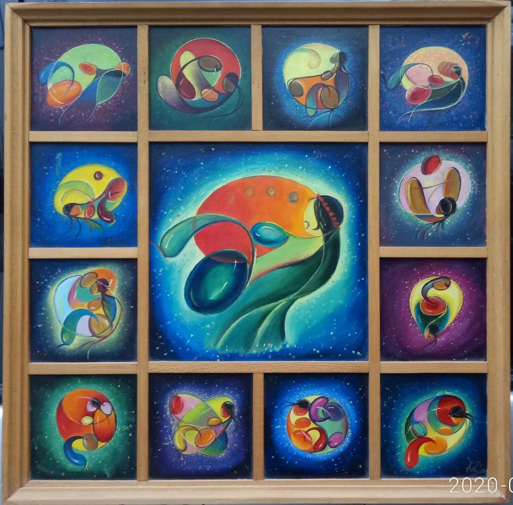 Abstract Color Mosaic
