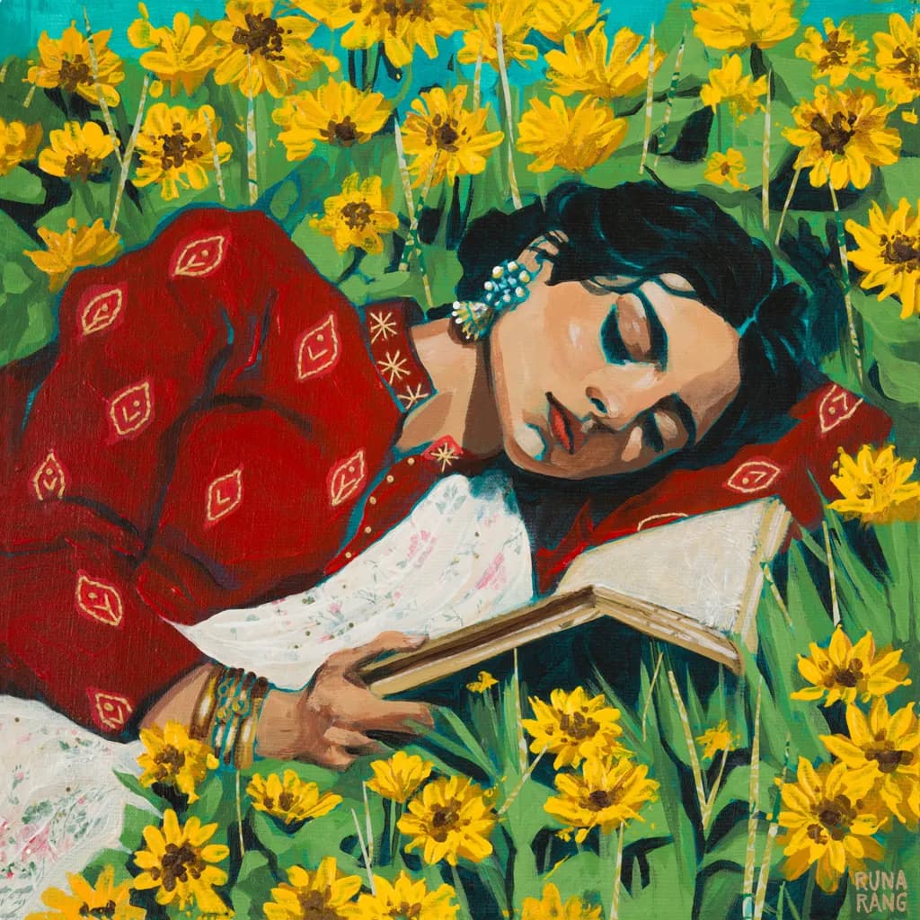 Reading with Wildflowers