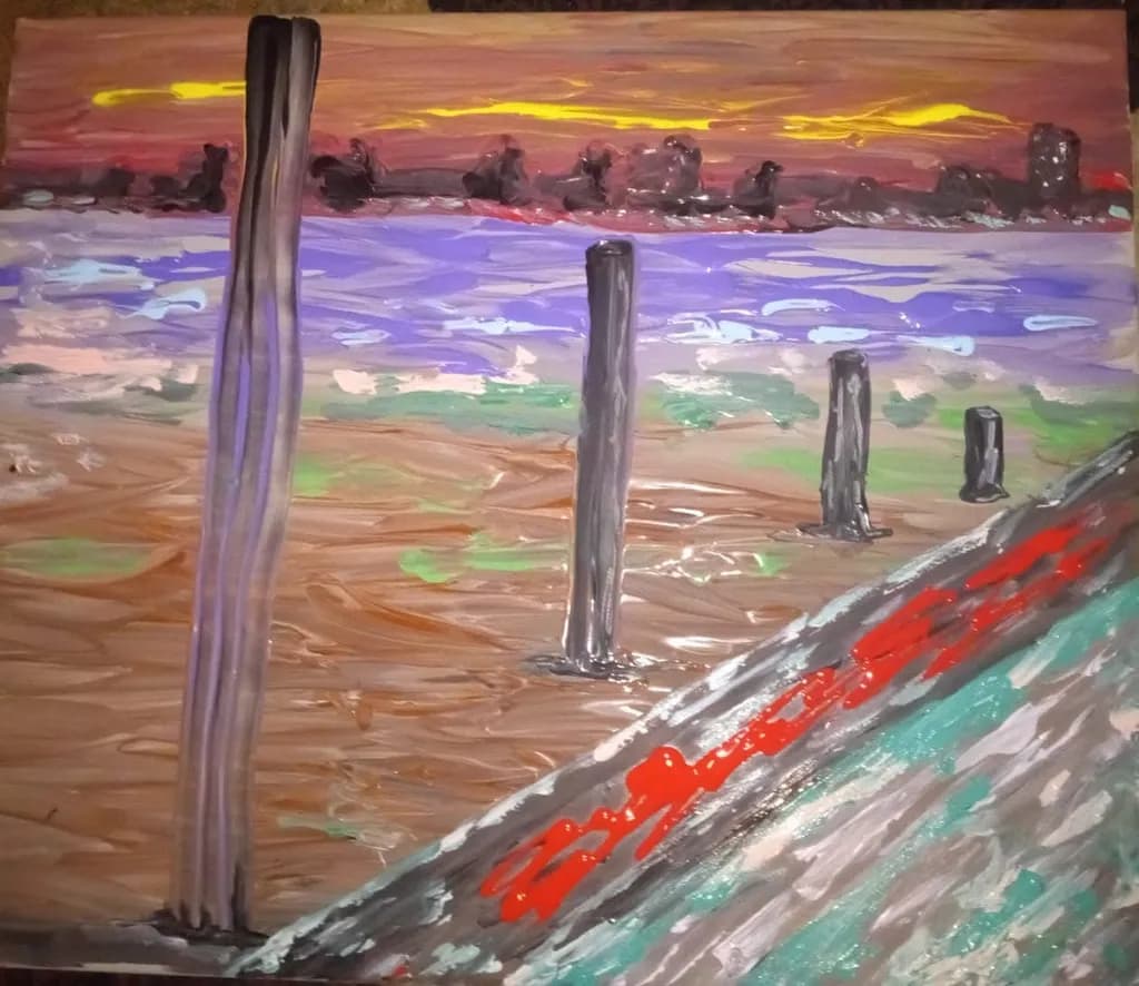 Sunset Pilings