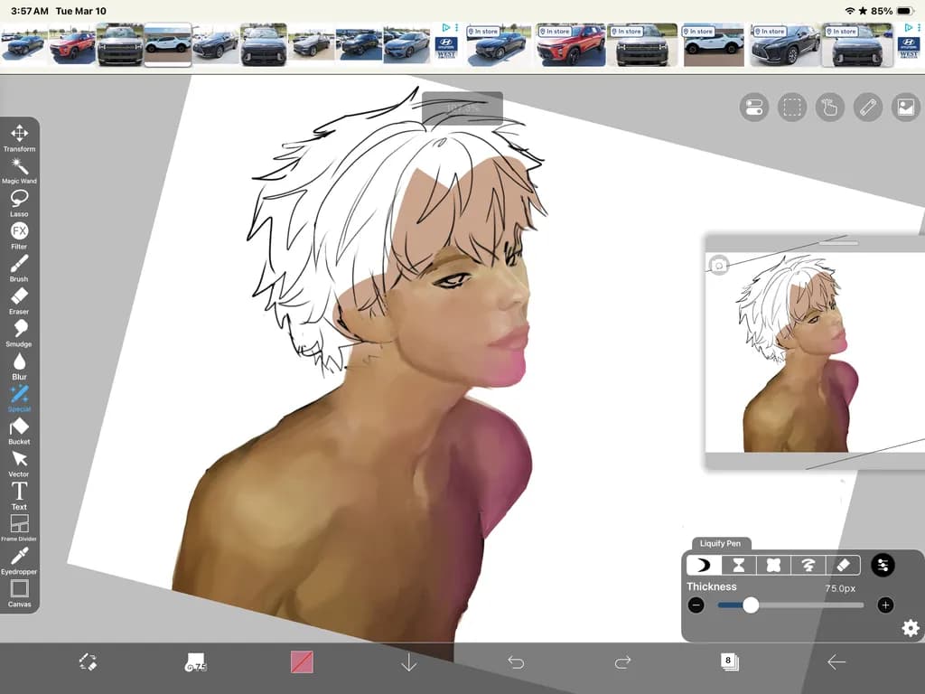 Half-Rendered Muse