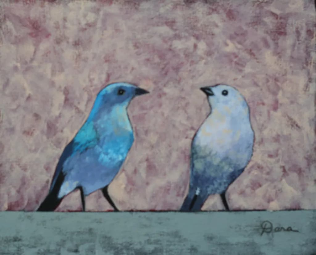 Blue Conversation