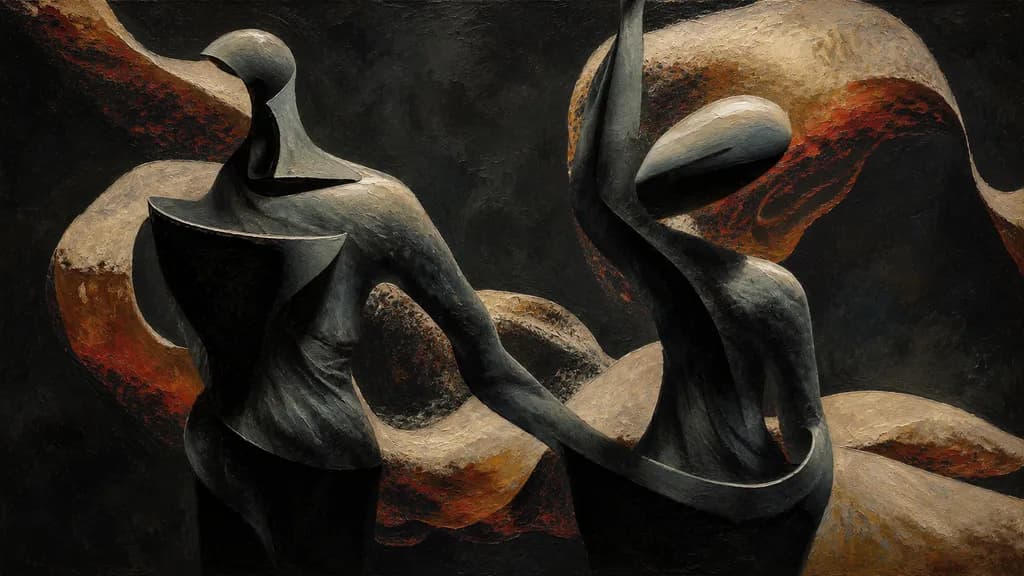 Abstract Sculpture Figures