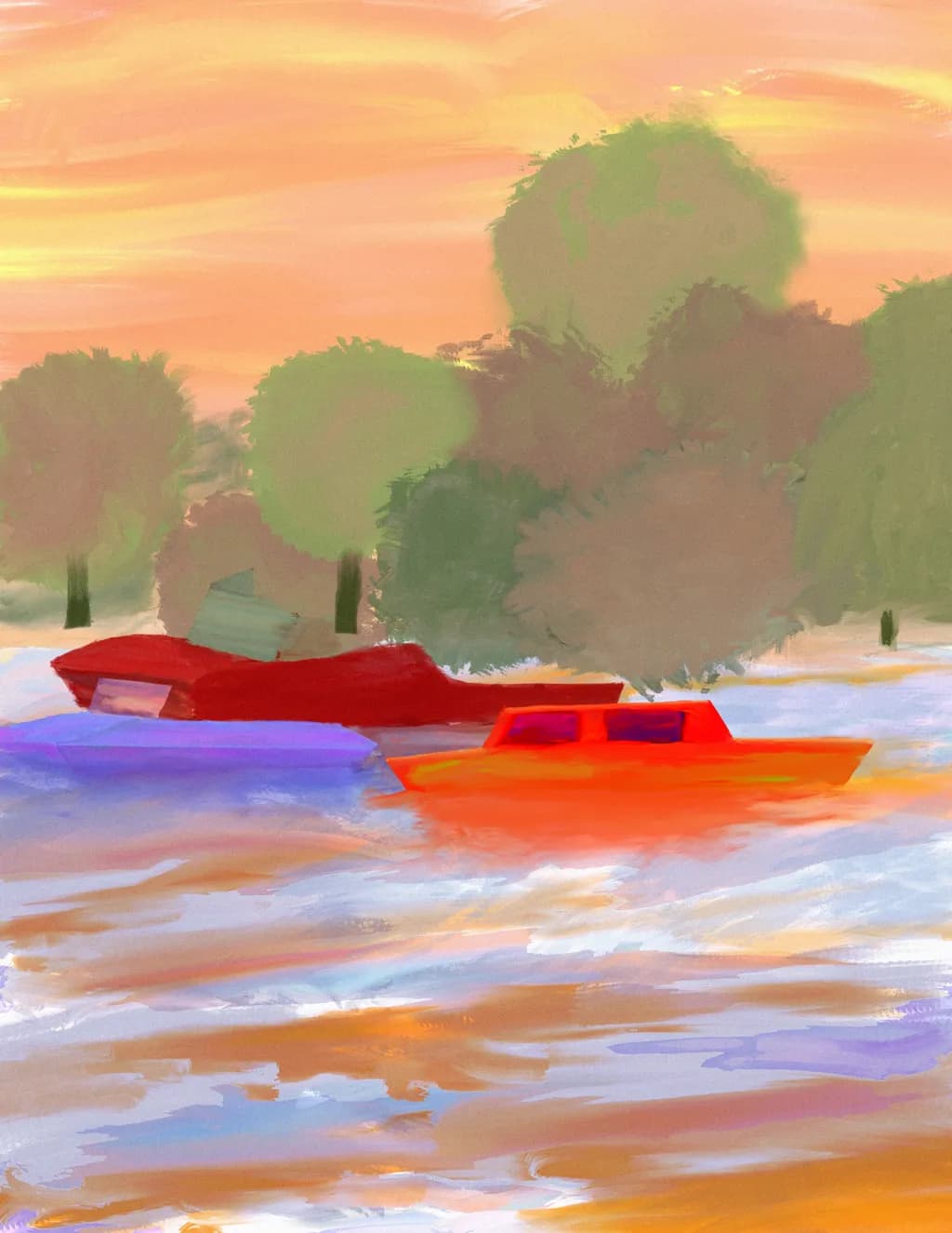 Sunset Boats