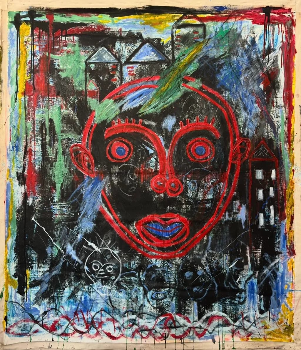 Urban Face Canvas