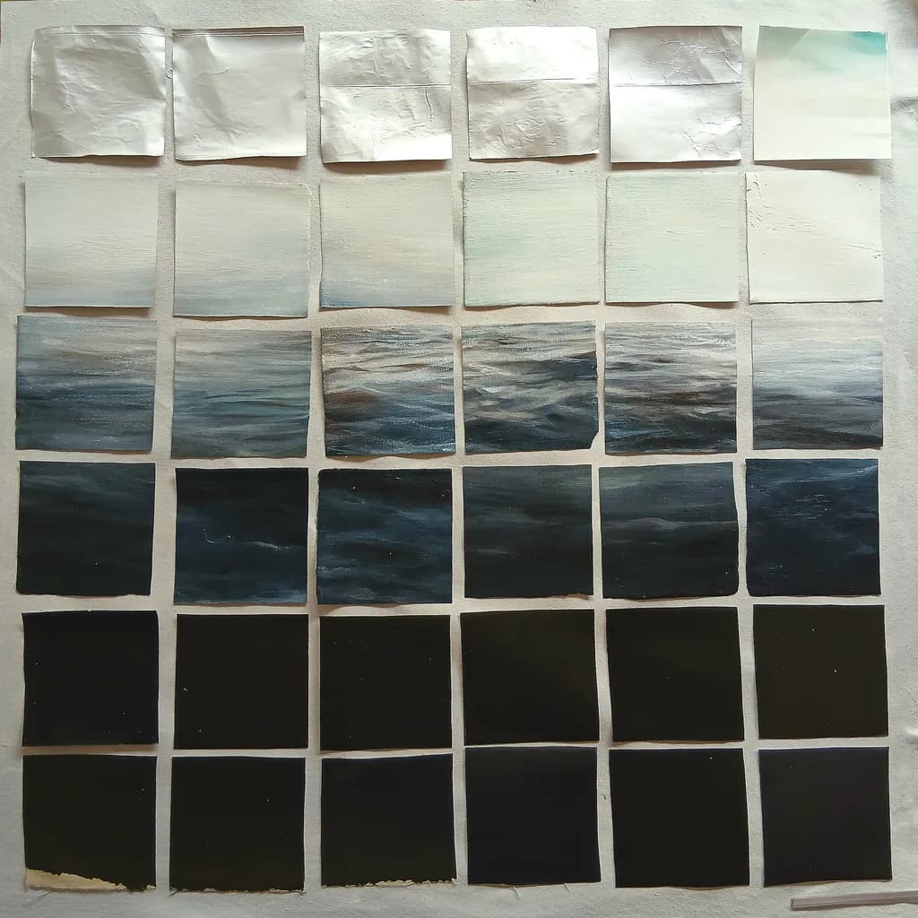 Gradient Study in Squares