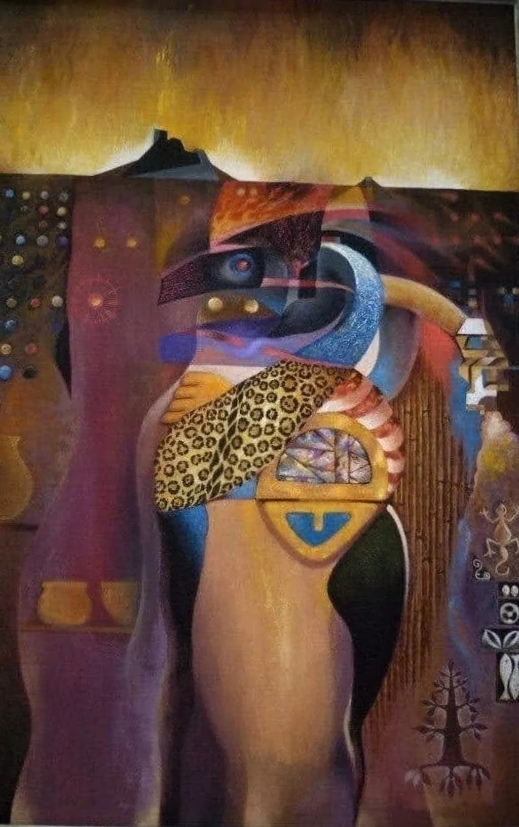 Leopard Mask Portrait
