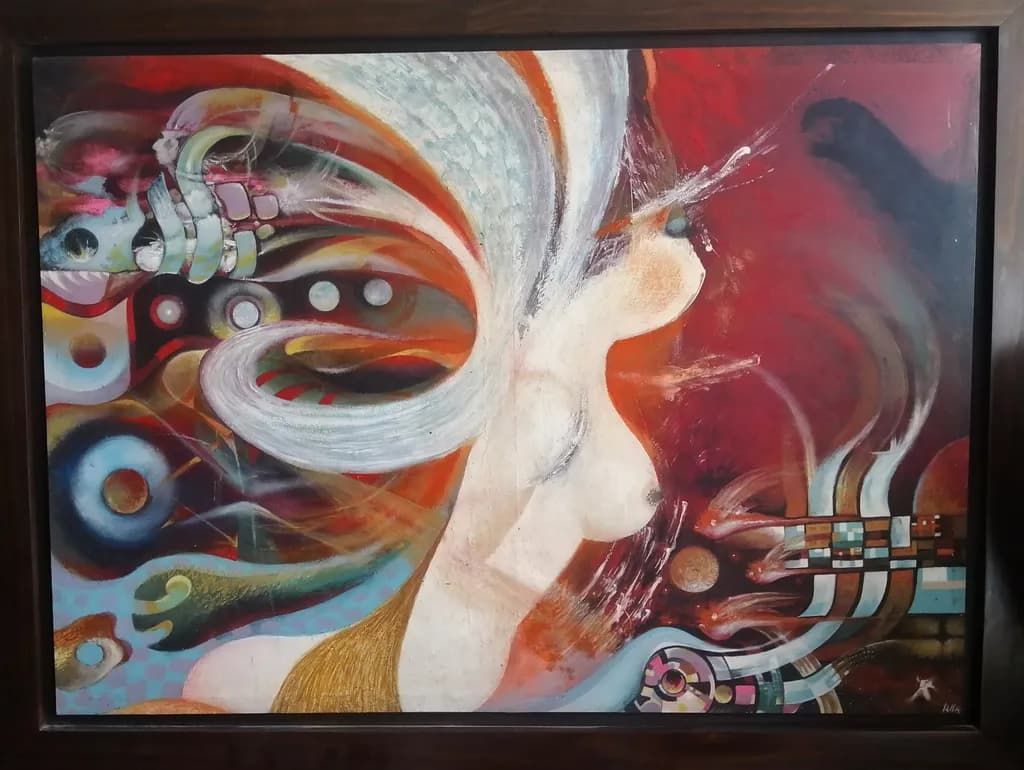Surrealist Profile in Motion