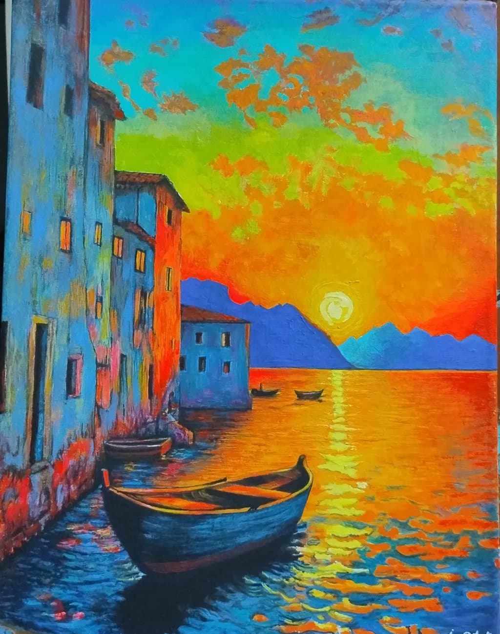 Venice Gondola Sunset