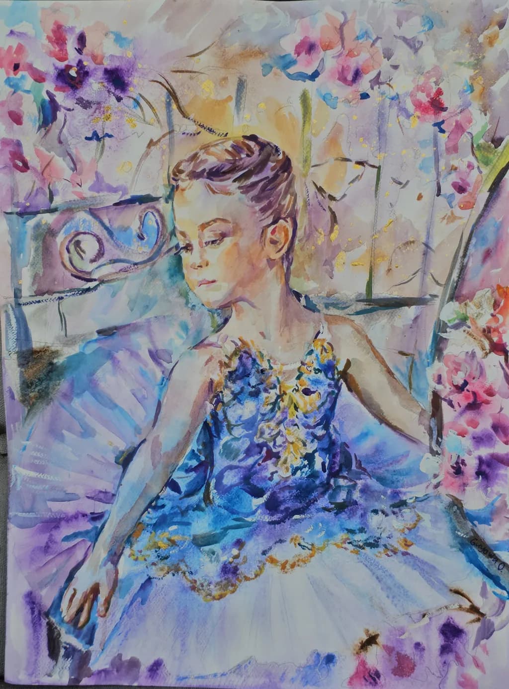 Blue Ballerina Garden