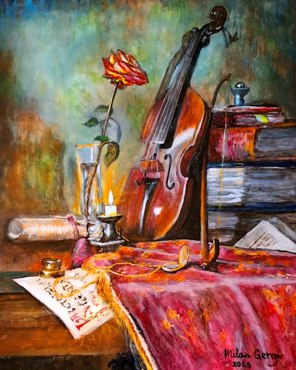 Still Life with Violin
