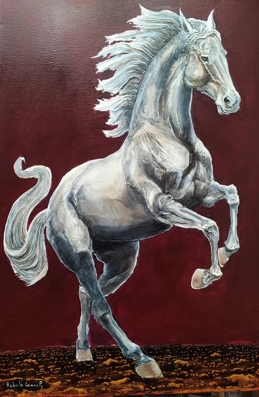 El Poder del Blanco Horse