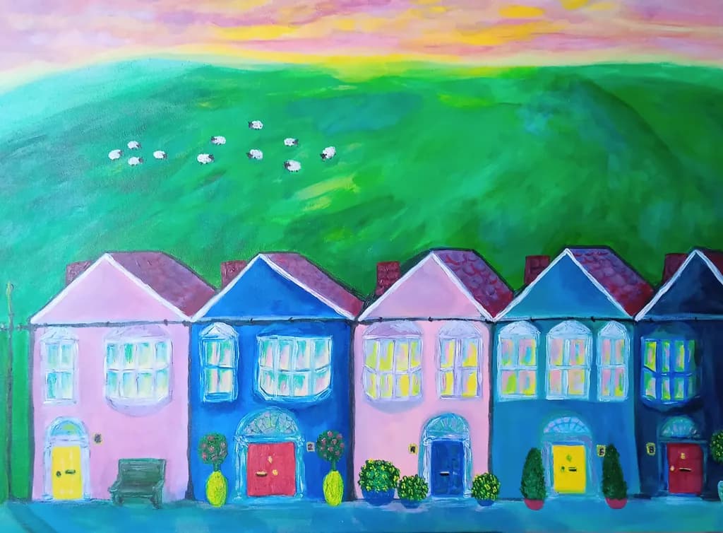 Painted Houses on the Green