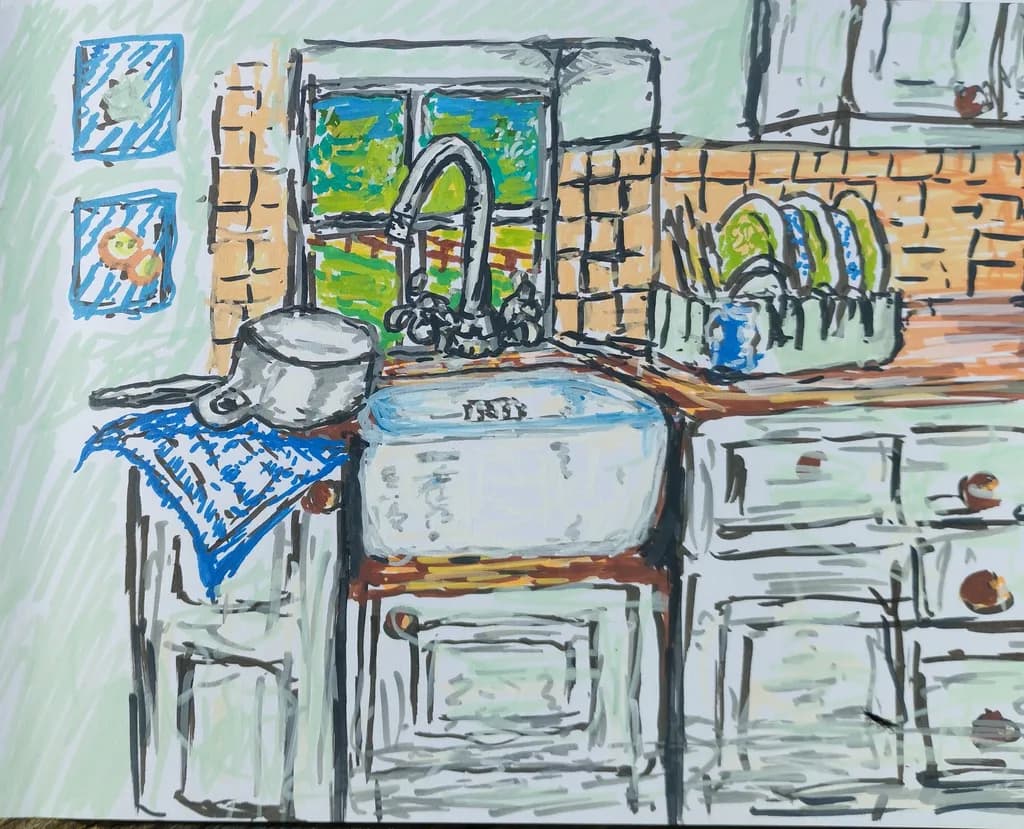 Kitchen Nook Sketch