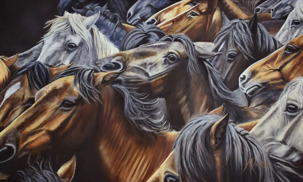 Roundup Horses Gathering
