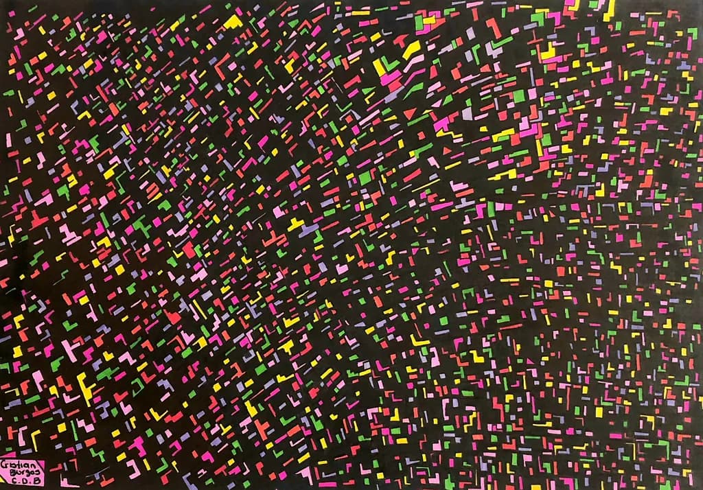 Colorful Grid Burst