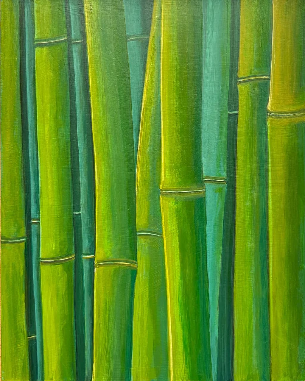 Emerald Forest: A Vertical Dance of Bamboo Textures
