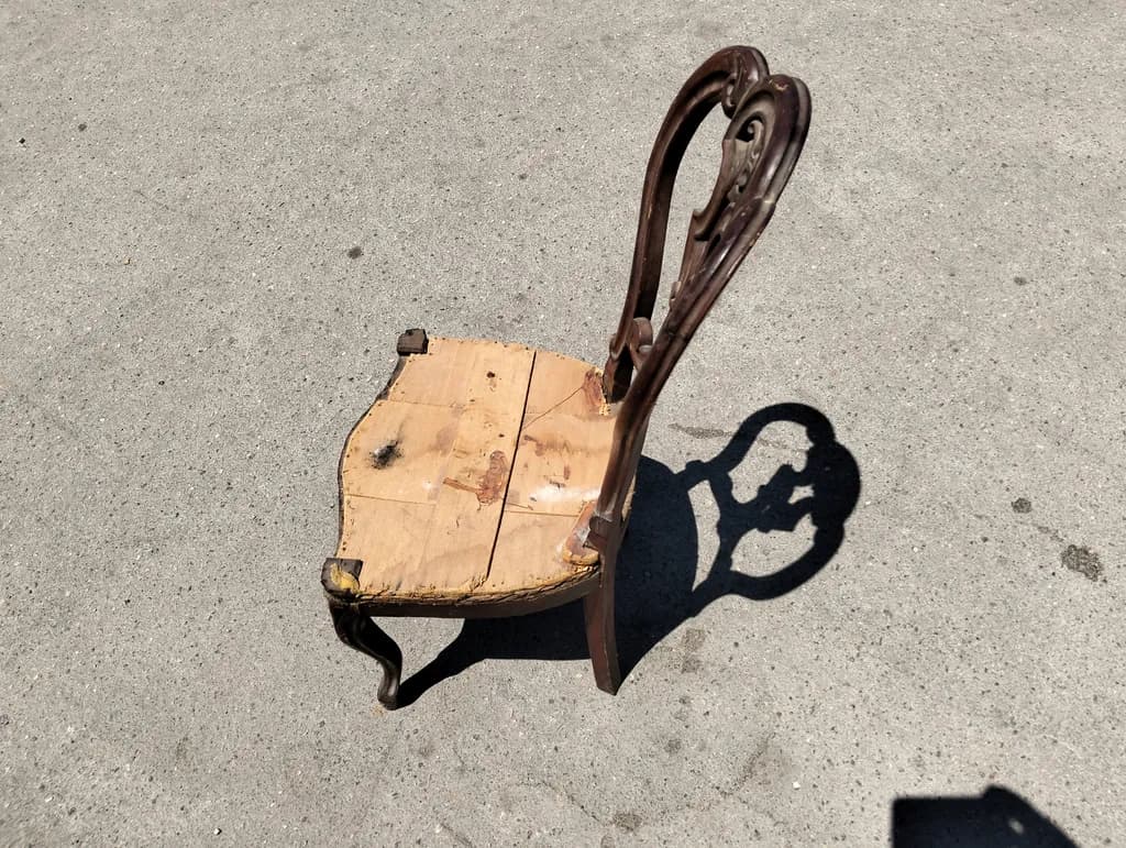 Worn Wooden Chair