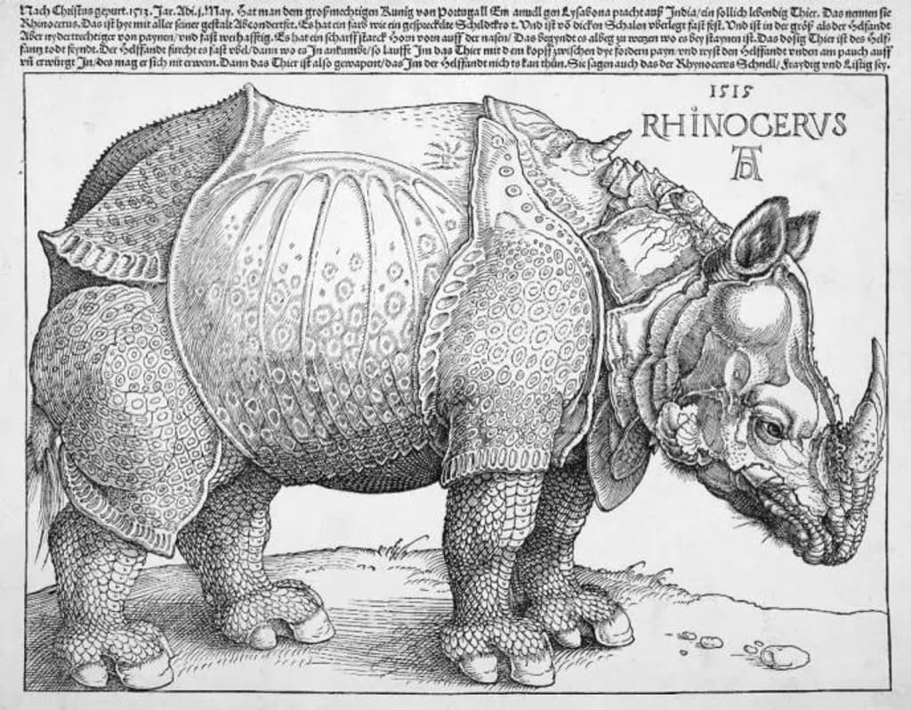 Dürer's Rhinoceros 1515
