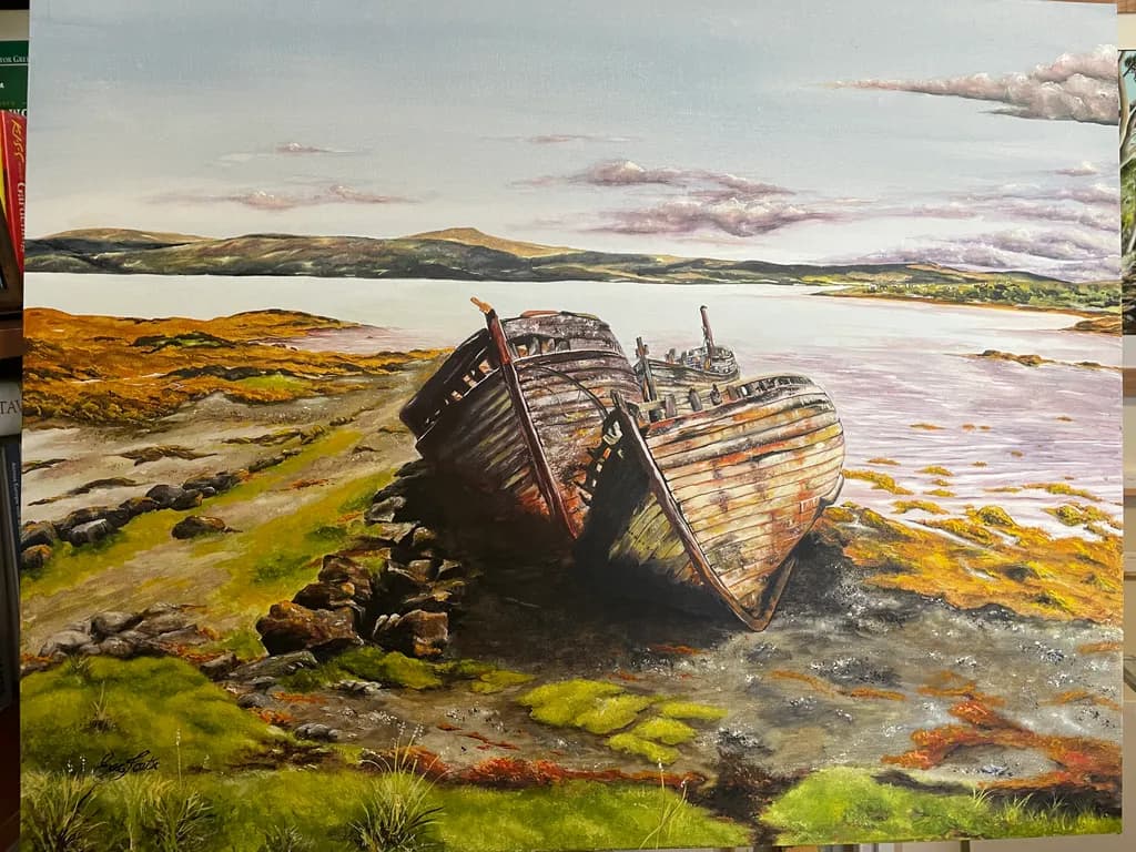 Abandoned Boats Shoreline