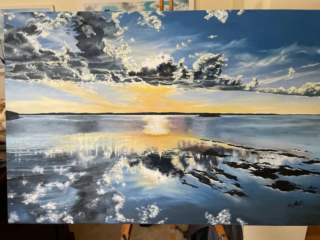 Ocean Reflection Sunset