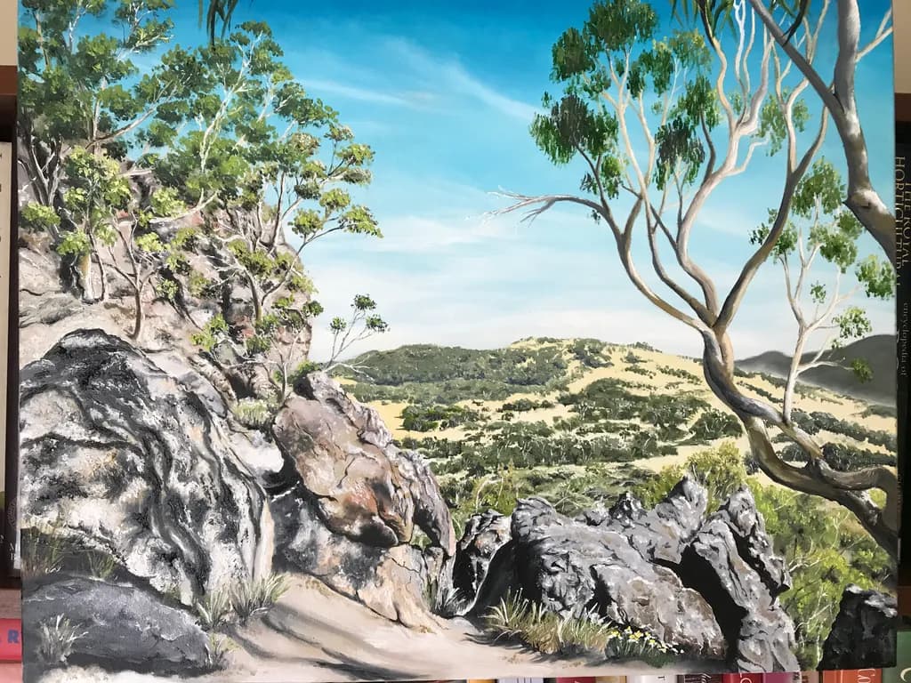 Rocky Hillside View