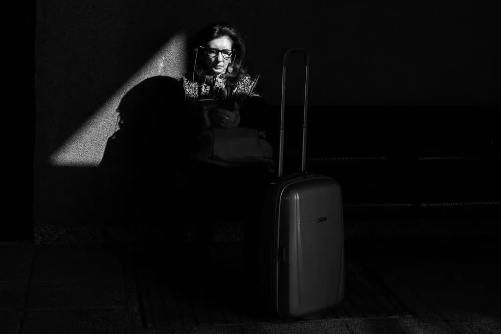 Woman with Suitcase