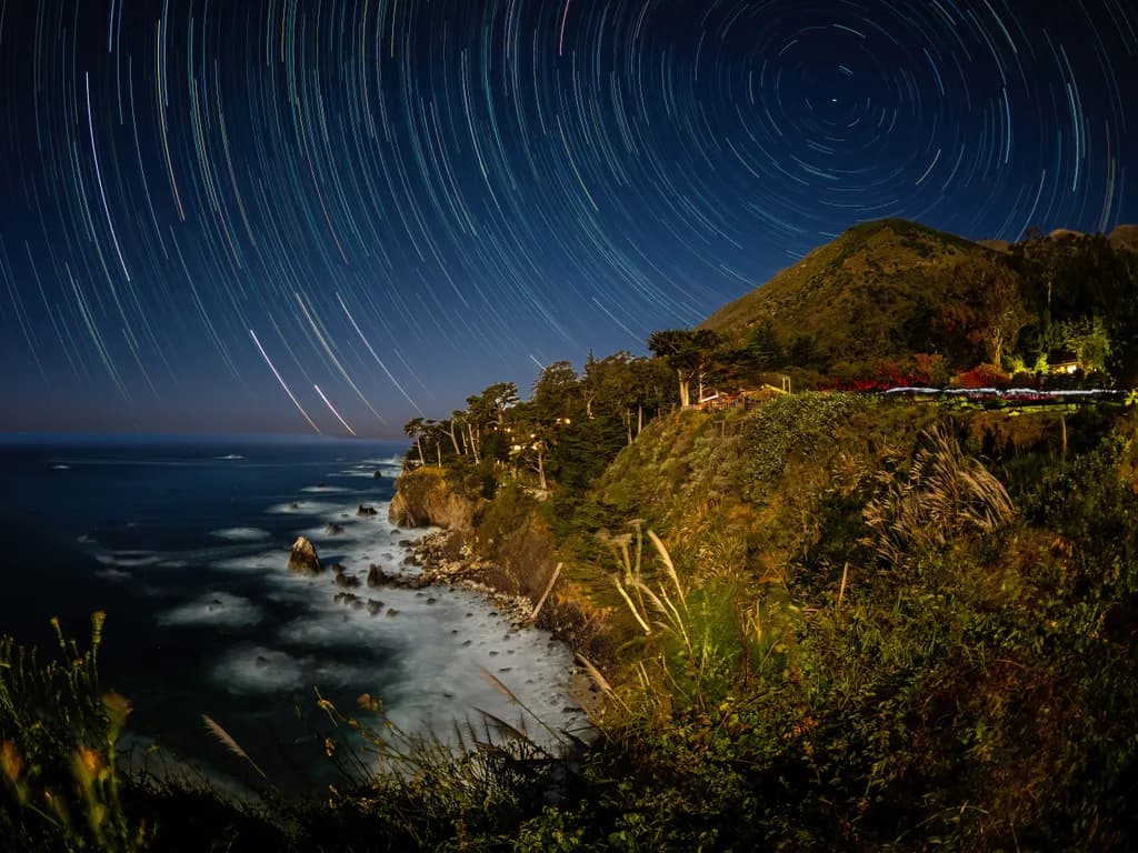 Esalen Star Trails