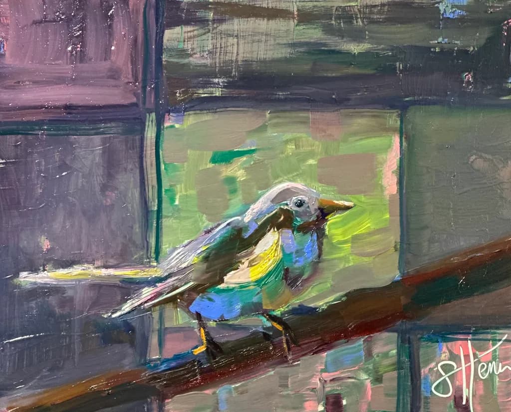 Colorful Bird on Branch