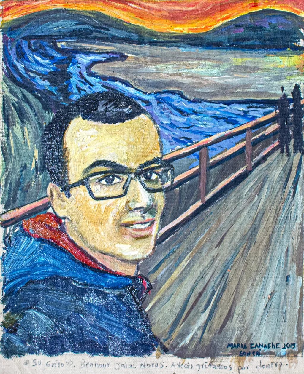 Self-Portrait at Sunset