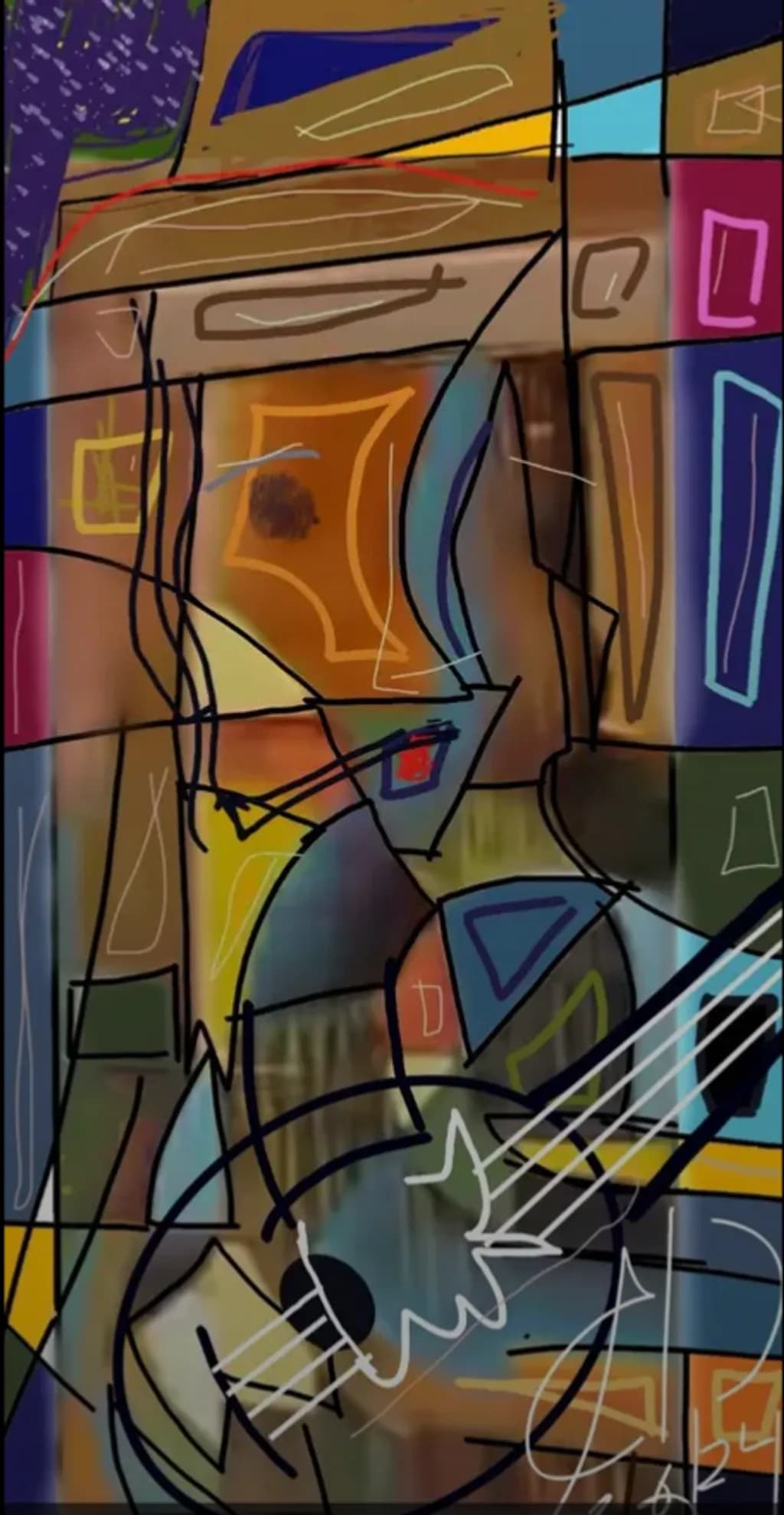 Abstract Guitar Composition