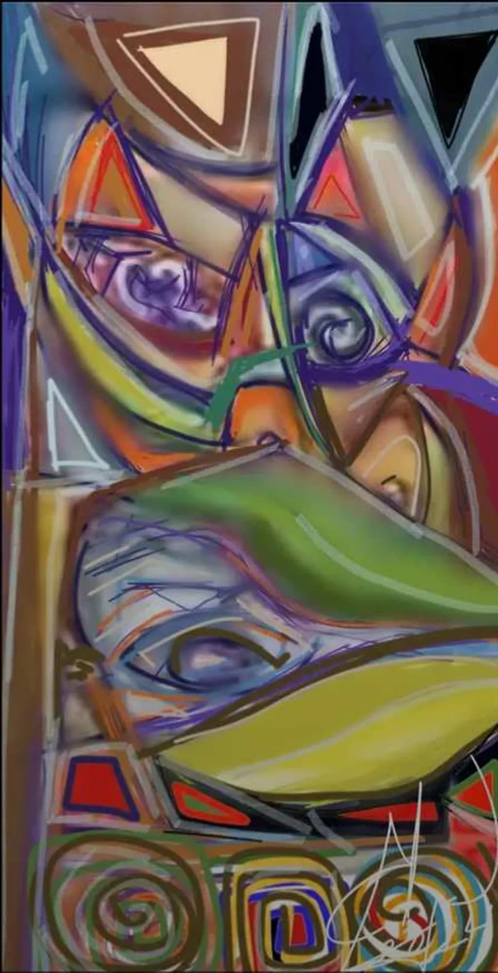 Abstract Faces Composition