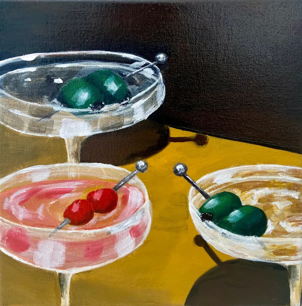 Three Martini Still Life