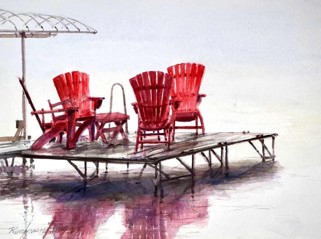 Red Adirondack Retreat