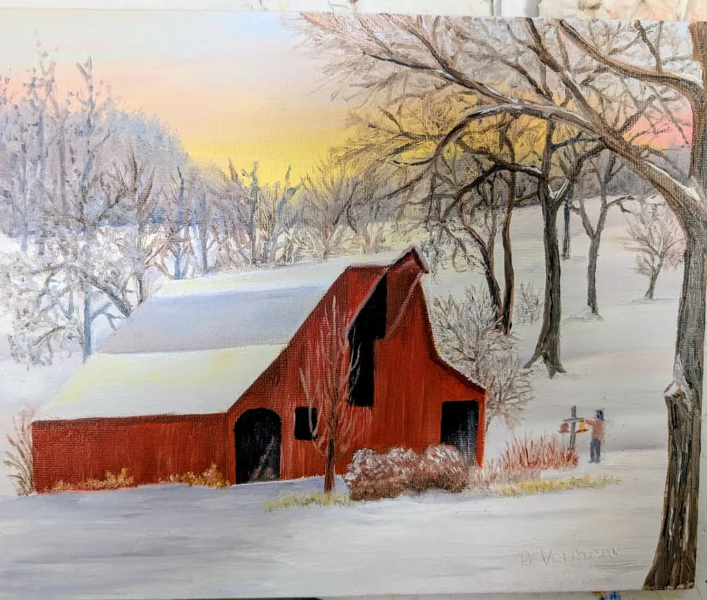 Winter Barnscape