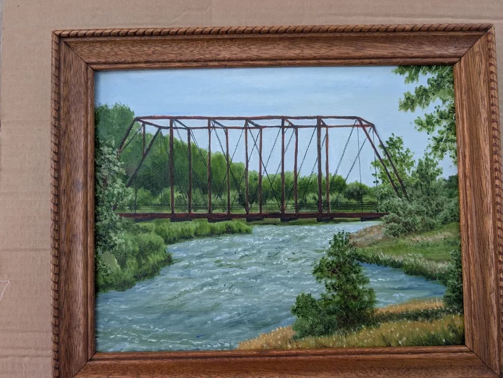 Rustic River Bridge
