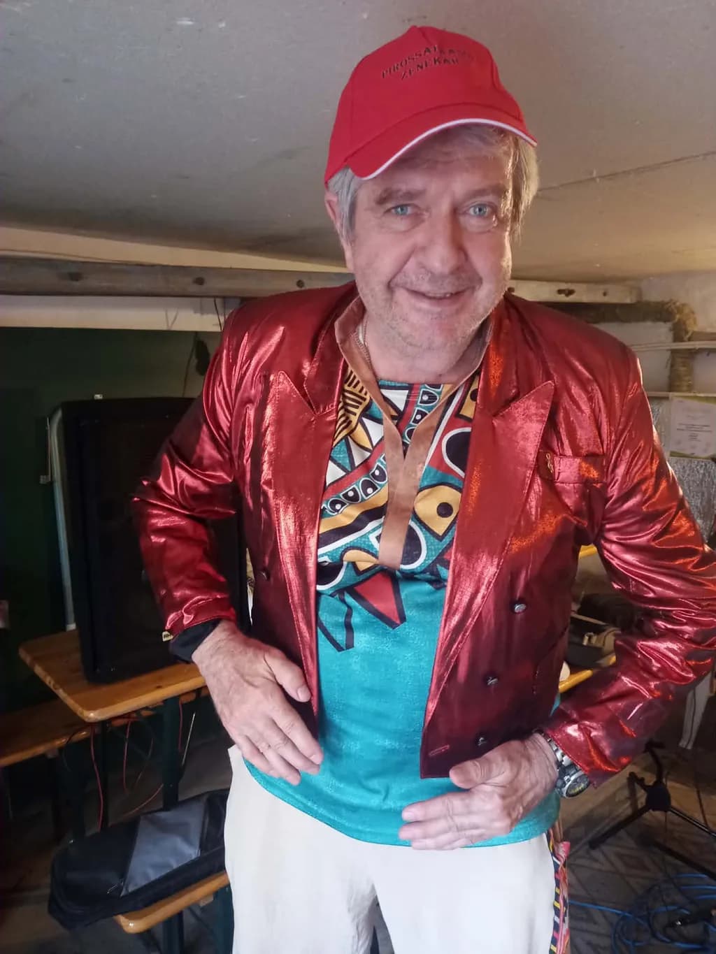 Man in Red Jacket