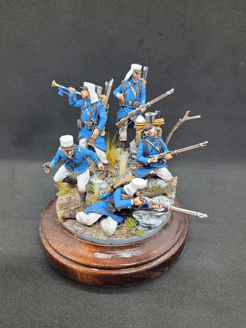 Blue Soldiers Diorama