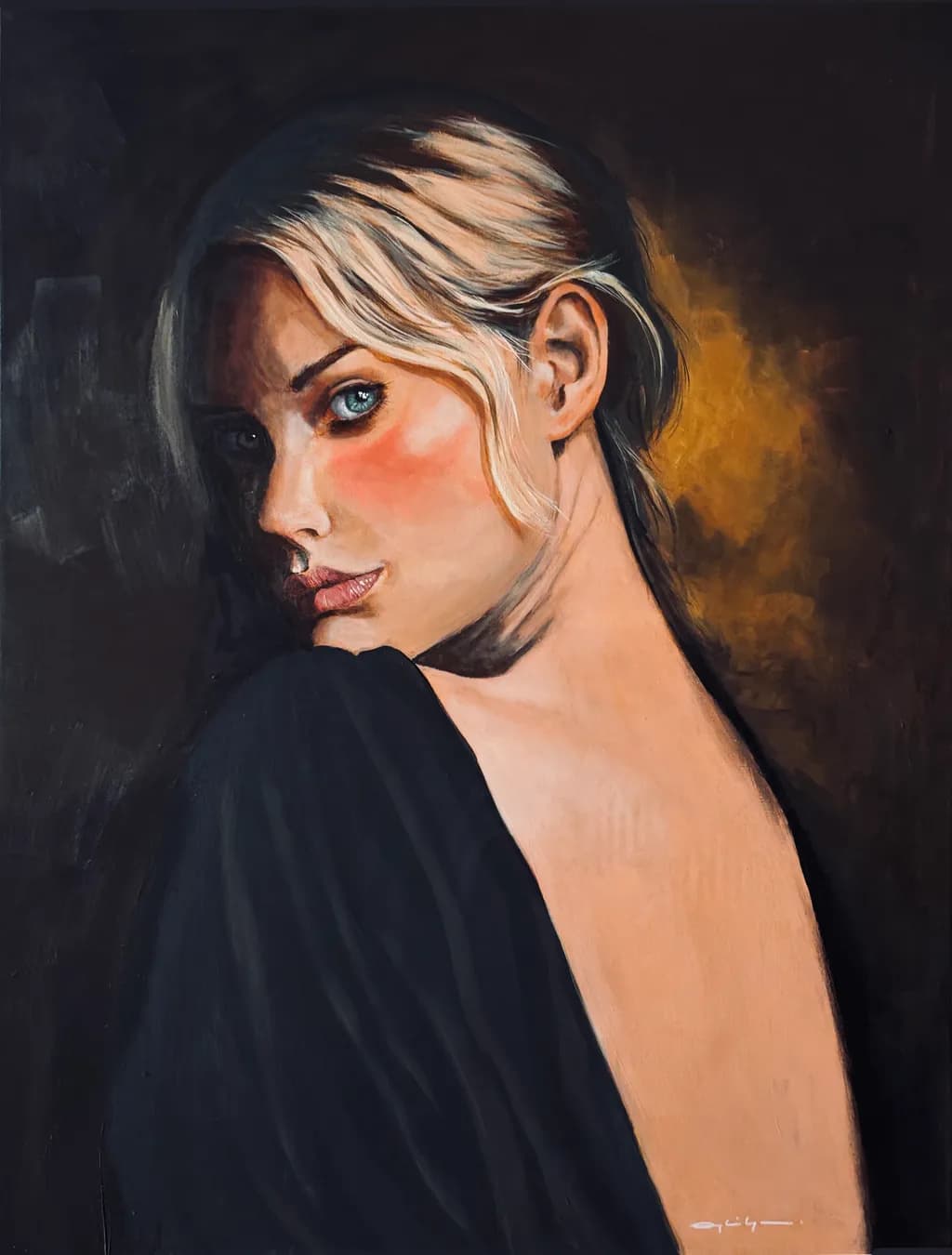 Faille Backless Portrait