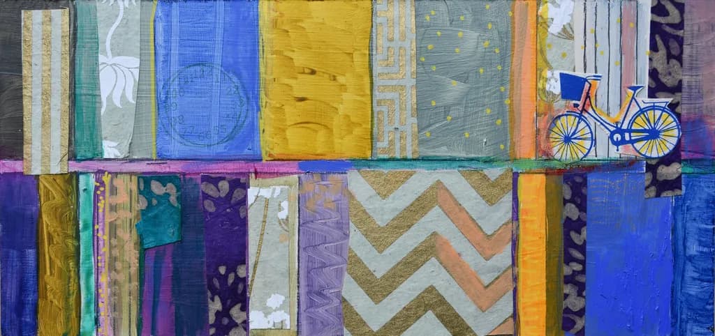 Blue Bike Patchwork